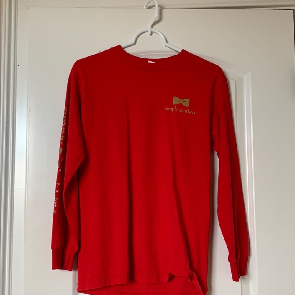 Simply southern Christmas girls long sleeved tee